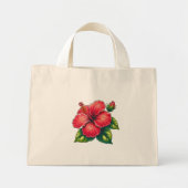 Hibiscus Flower Mini Tote Bag (Voorkant)