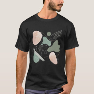 Hibiscus Flower Minimalistische Vrouwen Abstracte T-shirt