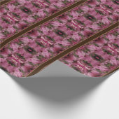 Hibiscus Flower Multiplicated  gepersonaliseerd Cadeaupapier (Hoek)