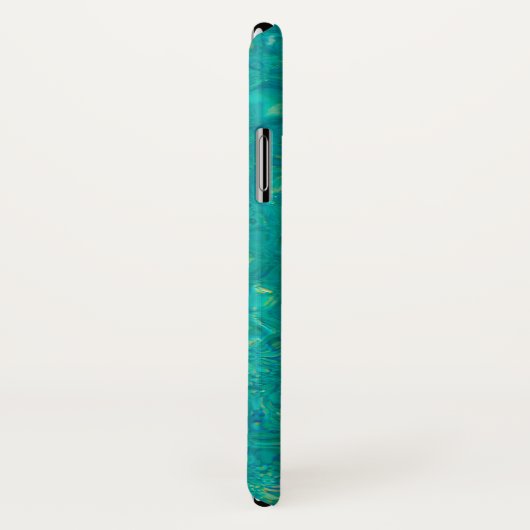 Hibiscus flower oceaanwater Hawaiian blauwgroen ro Case-Mate iPhone Case (Achterkant / rechts)