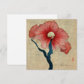 Hibiscus Flower Painting Kaart (Voorkant / Achterkant)