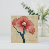 Hibiscus Flower Painting Kaart (Staand voorkant)