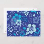 Hibiscus Flower Pattern Briefkaart (Voorkant / Achterkant)