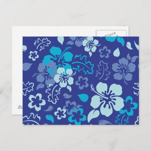 Hibiscus Flower Pattern Briefkaart (Voorkant / Achterkant)