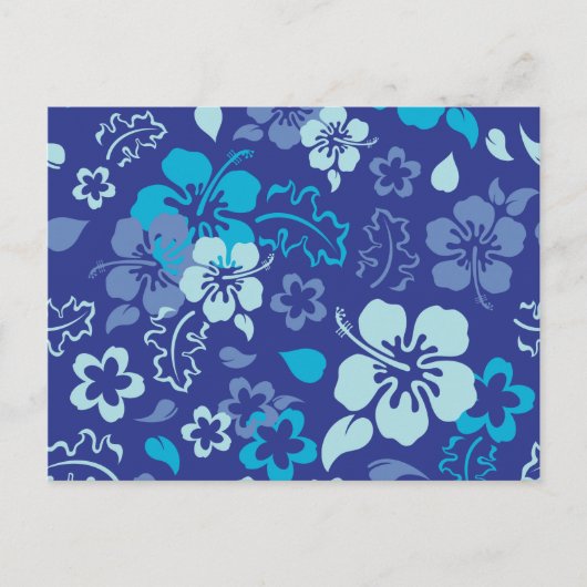 Hibiscus Flower Pattern Briefkaart (Voorkant)