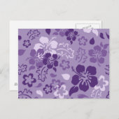 Hibiscus Flower Pattern Briefkaart (Voorkant / Achterkant)