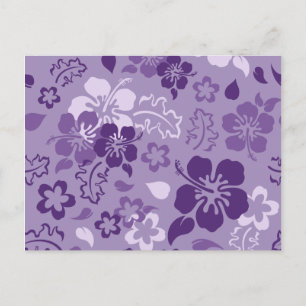 Hibiscus Flower Pattern Briefkaart