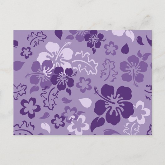 Hibiscus Flower Pattern Briefkaart (Voorkant)