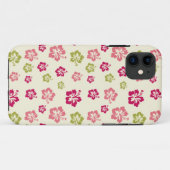 Hibiscus Flower Pattern Iphone 5/4G Hoesje (Achterkant (horizontaal))