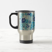 Hibiscus Flower Pattern Stainless Steel Travel Mug Reisbeker (Links)