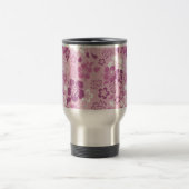 Hibiscus Flower Pattern Stainless Steel Travel Mug Reisbeker (Center)
