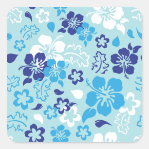 Hibiscus Flower Pattern Stickers