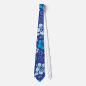 Hibiscus Flower Pattern Stropdas (Voorkant)