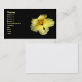 Hibiscus Flower Plant Business Profile Card Foto Visitekaartje (Voorkant / Achterkant)