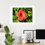 Hibiscus flower poster (Thuiskantoor)