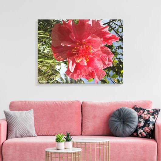 Hibiscus Flower Print @3dudes1life (Insitu (Woonkamer))