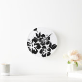Hibiscus flower ronde klok (Huis)