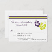 Hibiscus Flower RSVP Wedding (Voorkant / Achterkant)