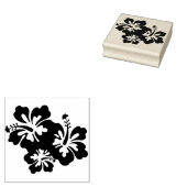 Hibiscus Flower Rubberstempel (Gestempeld)