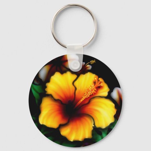 Hibiscus Flower Sleutelhanger (Voorkant)