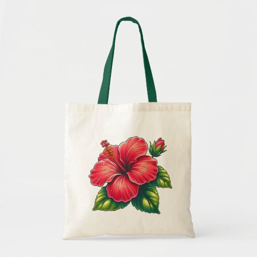Hibiscus Flower Tote Bag (Voorkant)