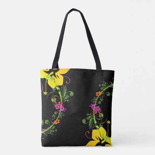Hibiscus flower tote bag (Achterkant)