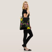 Hibiscus flower tote bag (Op model)