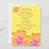 Hibiscus Flower Tropical 5x7 Vrijgezellenfeest Inv Kaart (Voorkant)