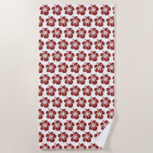Hibiscus Flower Tropical Beach Towel Strandlaken (Voorkant)