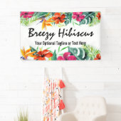 Hibiscus Flower Tropical Paradise Hawaiian Floral Spandoek (Insitu)