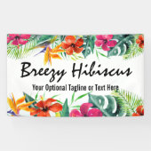 Hibiscus Flower Tropical Paradise Hawaiian Floral Spandoek (Horizontaal)