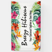 Hibiscus Flower Tropical Paradise Hawaiian Floral Spandoek (Verticaal)