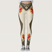 Hibiscus Flower Tropical Vibes Floral Leggings (Voorkant)