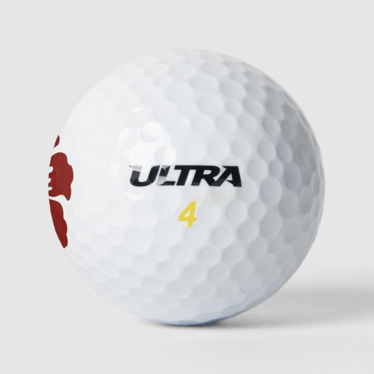 Hibiscus Flower Tropical Wilson Golf Ball Packs Golfballen (Logo)