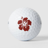 Hibiscus Flower Tropical Wilson Golf Ball Packs Golfballen (Voorkant)
