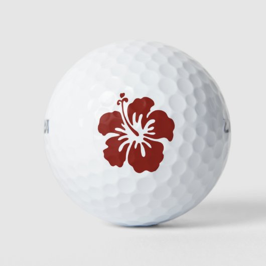 Hibiscus Flower Tropical Wilson Golf Ball Packs Golfballen (Voorkant)