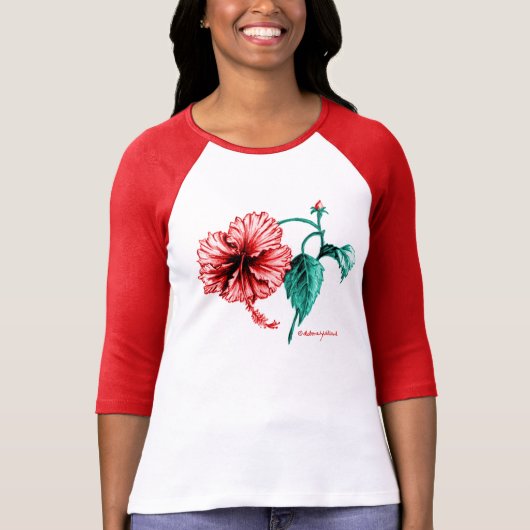Hibiscus Flower TShirt (Voorkant)