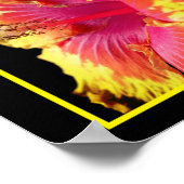  Hibiscus Flower Up Abstract Poster (Hoek)