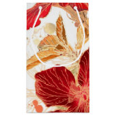 Hibiscus flower - waterverf verf 2 klein cadeauzakje (Achterkant)