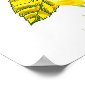 Hibiscus flower - waterverf verf 2 poster (Hoek)