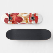 Hibiscus flower - waterverf verf 2 skateboard (Horizontaal)