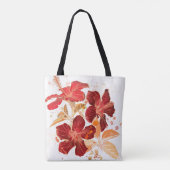 Hibiscus flower - waterverf verf 2 tote bag (Achterkant)