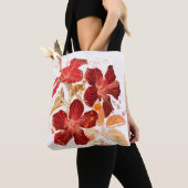 Hibiscus flower - waterverf verf 2 tote bag (Dichtbij)