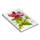 Hibiscus flower - waterverf verf notitieboek (Rechterzijde)