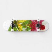 Hibiscus flower - waterverf verf persoonlijk skateboard (Horizontaal)