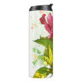 Hibiscus flower - waterverf verf thermosbeker (Gedraaid links)