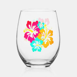 Hibiscus Flower Wijnglas Zonder Voet