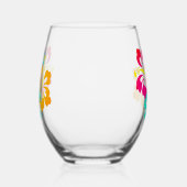 Hibiscus Flower Wijnglas Zonder Voet (Rechts)