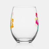 Hibiscus Flower Wijnglas Zonder Voet (Links)