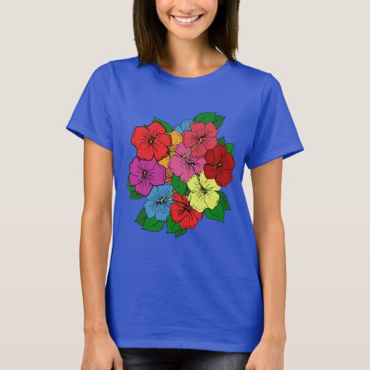 Hibiscus Flowers #6 T-shirt (Voorkant)